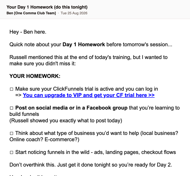 13 · Your Day 1 Homework (do this tonight)