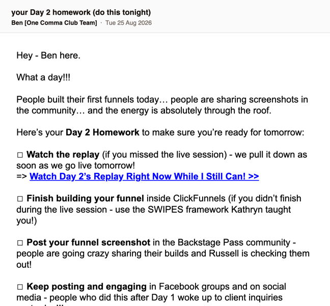 18 · your Day 2 homework (do this tonight)