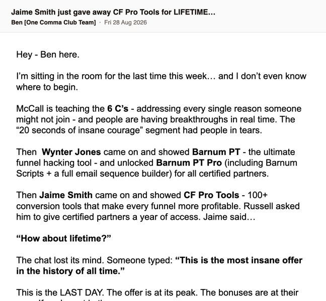 33 · Jaime Smith just gave away CF Pro Tools