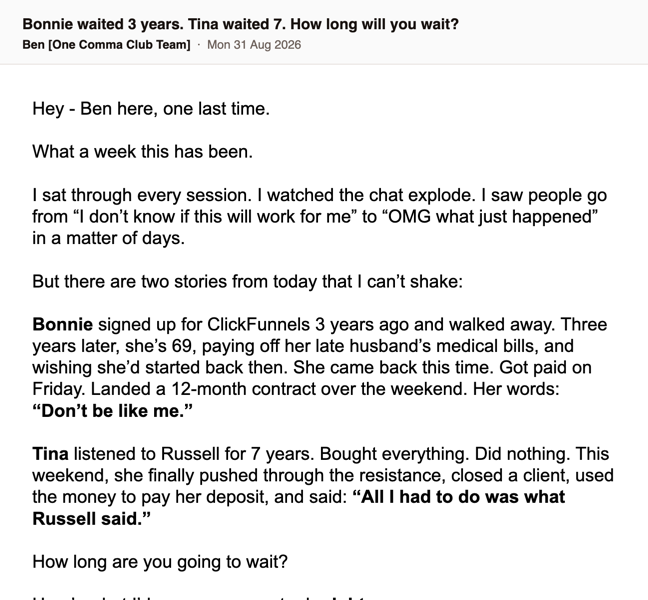 45 · Bonnie waited 3 years. Tina waited 7.
