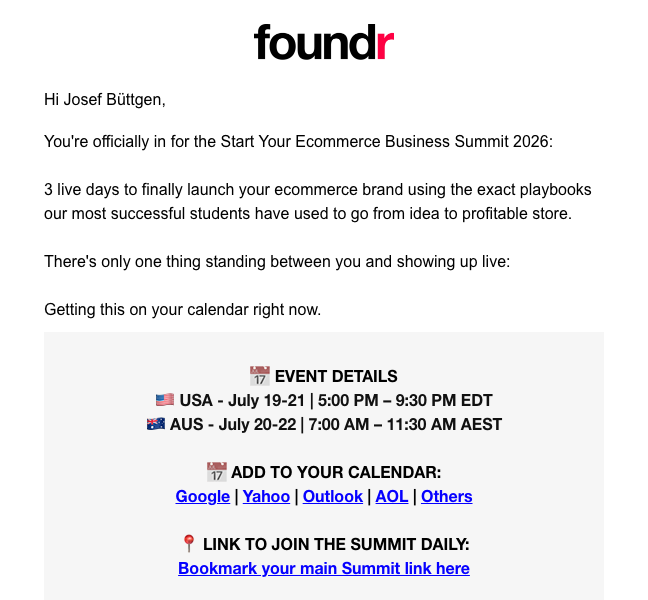 1 · You’re in! Add to your calendar